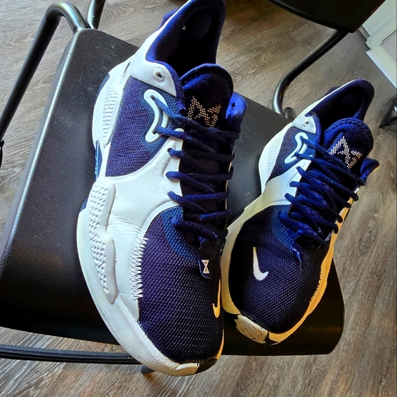 Nike PG 5 TB Navy Navy Blue White DA7758-401 Men Multi Size 9.5 - Picture 3 of 13